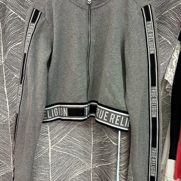 True Religion Women's Gray Cropped Jacket <<<262>>> - Picture 7 of 7